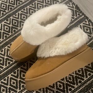 Fluffy Thick Sole Snow Booties
